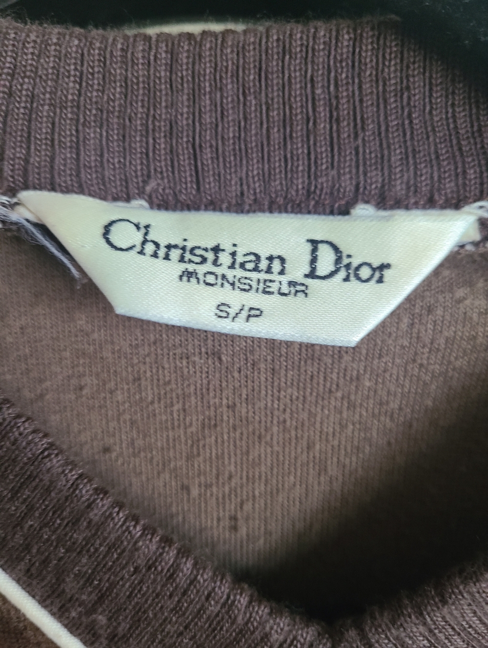 The Christian Dior Monsieur Vintage Velour Long Sleeve Pullover S/M - Picture 8 of 8
